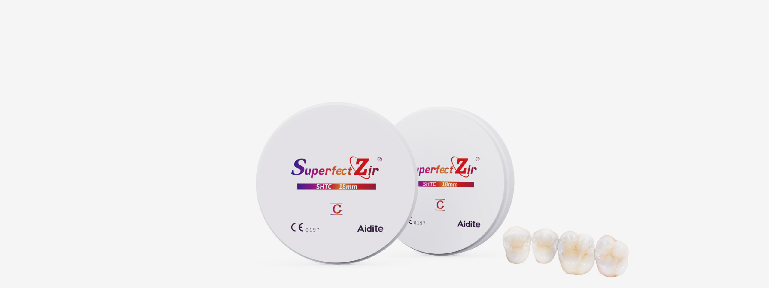 AIDITE WHITE ZIRCONIA DISC